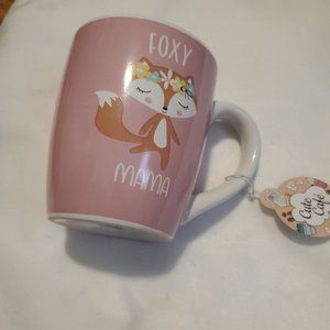 Global Design Connections Womens Pink Foxy Mama Female Fox Ceramic Coffee Mug